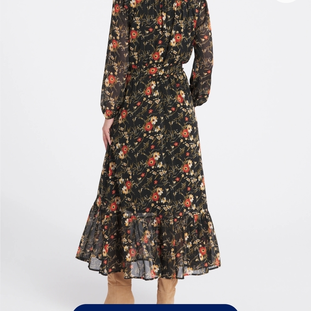 Nine Britton Floral Maxi Black Dress - Picture 2 of 4
